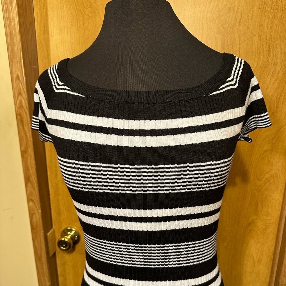 NWT Say What black and white striped sweater dress size extra large - Picture 3 of 7